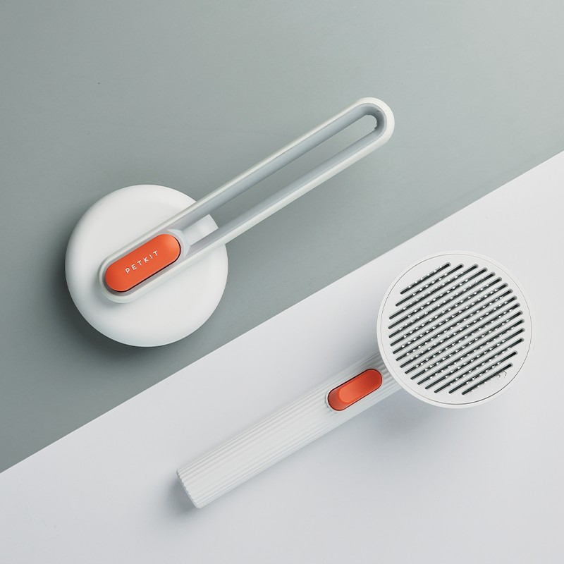 Petkit Pet Grooming Brush 2, Material: Stainless steel and acrylonitrile butadiene styrene, high-density polyethylene, Size: 200*79*67mm, white [6]