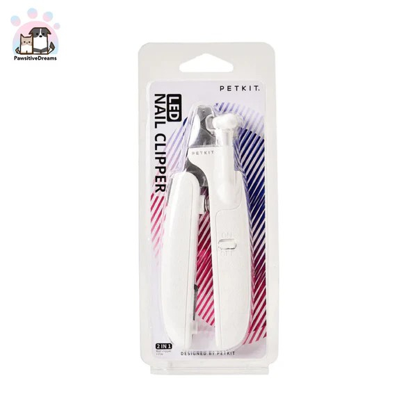 Petkit Stainless Steel LED Light Pet Nail Clipper and Trimmer, white [1]