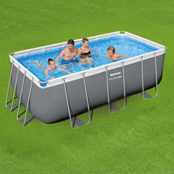 Piscină Bestway Power Steel 412x201x122 cm – 8124L, cadru metalic + pompă cu filtru și accesorii [2]