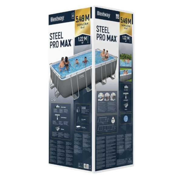 Piscină Bestway Power Steel 549x274x122 cm – 14812L, cu cadru metalic și pompă cu filtru pe cartuș [16]