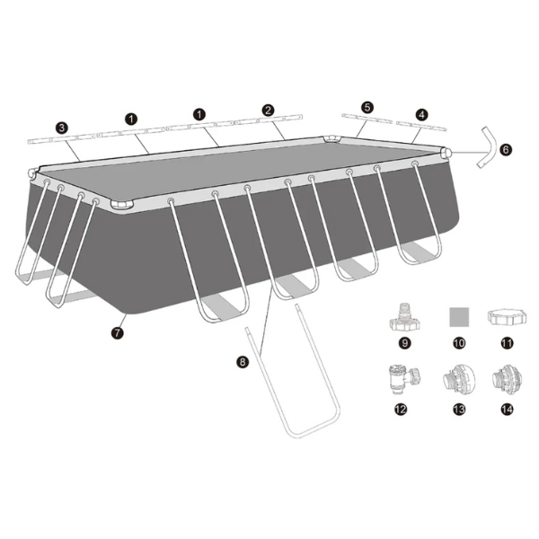 Piscină Bestway Power Steel 549x274x122 cm – 14812L, cu cadru metalic și pompă cu filtru pe cartuș [14]