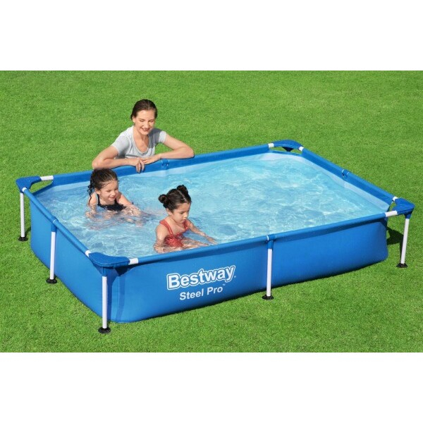 Piscină Bestway Steel Pro 221x150x43 cm – Perfectă pentru Copii! [5]