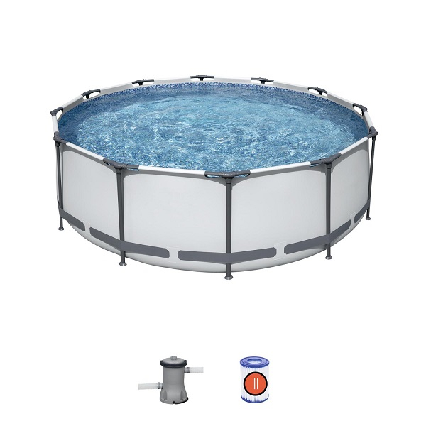 Бассейн Bestway Steel Pro MAX 366x100 см, 9150 л, металлический каркас, с насосом для фильтрации [3]