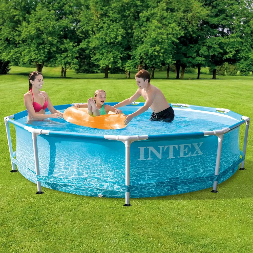 Piscină cu cadru metalic Metal Frame Beachside INTEX (305x76 cm) – Oază de vacanță în curtea ta [2]