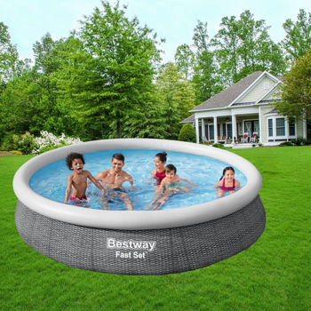 Bestway Piscină gonflabilă Fast Set 366×76 cm cu pompă filtrare, 5377L – Relaxare rapidă și distracție garantată! [2]