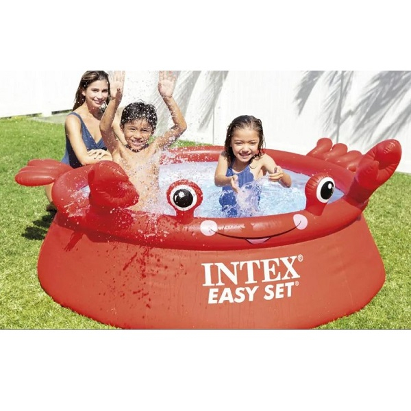 Piscină gonflabilă copii INTEX Easy Set „Crabul vesel”, Ø183x51 cm, 880L – ideală pentru joacă vara! [2]