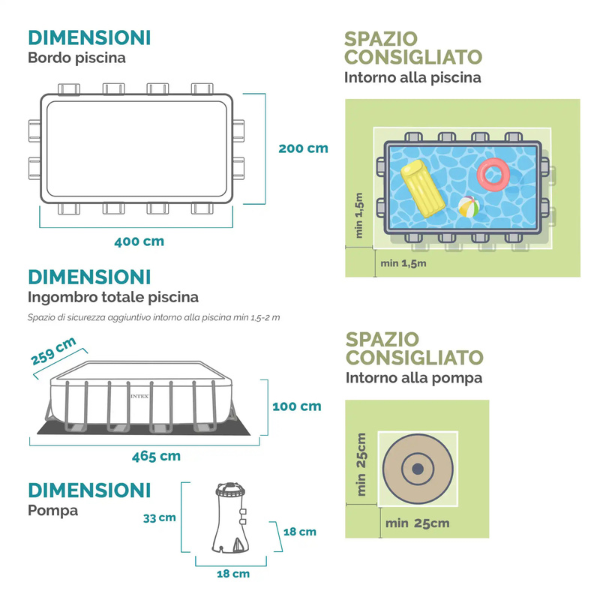 Бассейн INTEX Chevron Prism Frame 400x200x100 см – Современный стиль, отличная прочность, быстрая установка! [8]