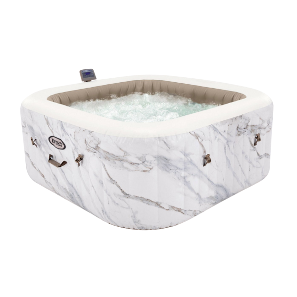Piscină INTEX Jacuzzi SPA gonflabil „Calacatta Dual Zone Deluxe” 175×71 cm, 795 L, 4 persoane – Relaxare de lux cu hidromasaj și design elegant! [10]