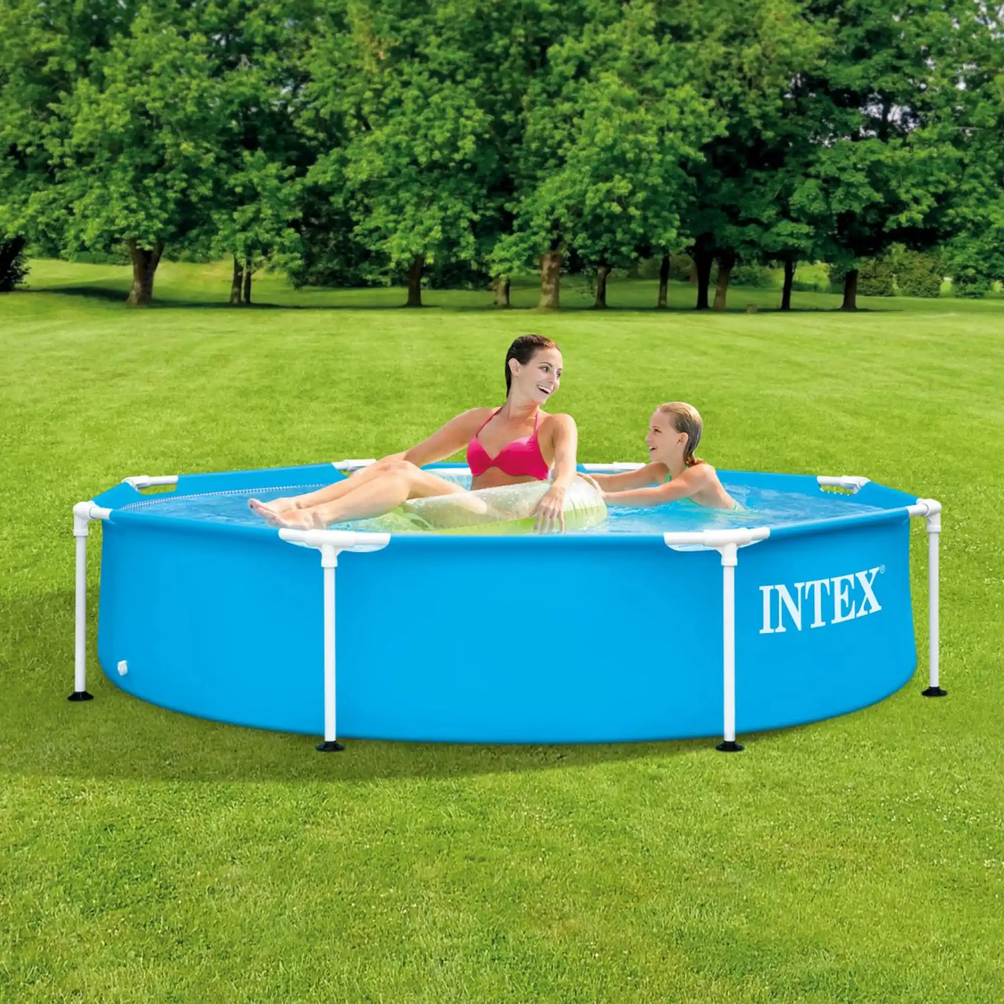 Бассейн INTEX Metal Frame 244x51 см – Компактный, прочный и идеальный для всей семьи [2]