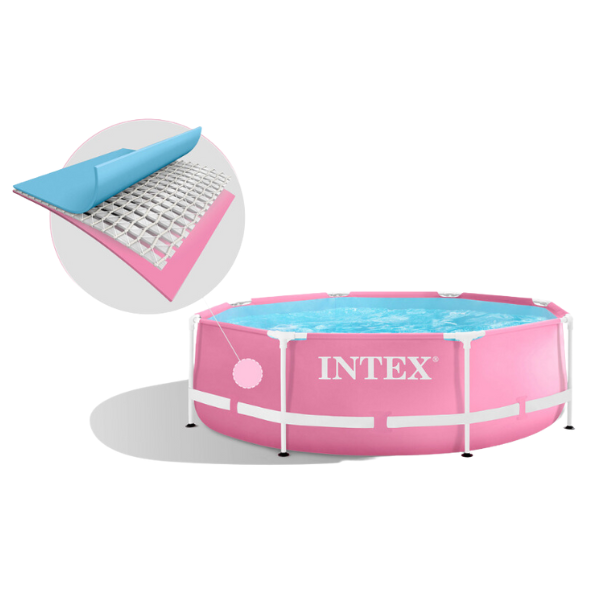 Бассейн INTEX Pink Metal Frame 244x76 см – Компактный, элегантный и прочный [8]