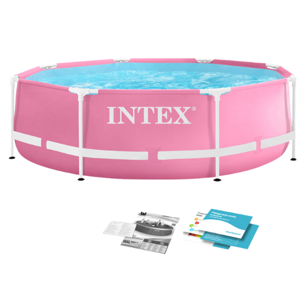 Бассейн INTEX Pink Metal Frame 244x76 см – Компактный, элегантный и прочный [9]