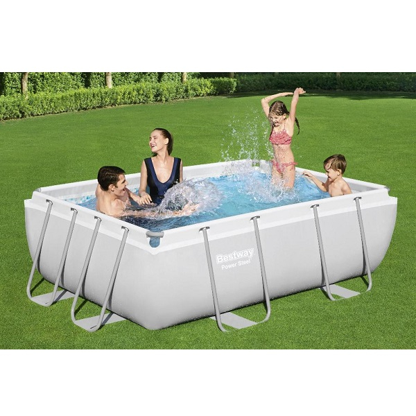 Piscină Bestway Power Steel 282x196x84 cm – 3662L, cu cadru metalic, pompă 1249 l/oră și dozator [3]