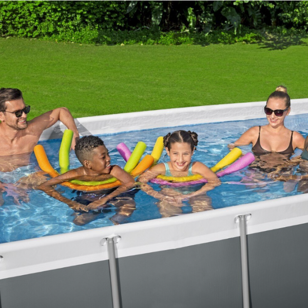Piscină Bestway Power Steel 404x201x100 cm – 6478L, cadru metalic + pompă 2006 l/oră, scară și dozator [11]
