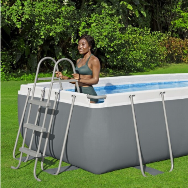 Piscină Bestway Power Steel 404x201x100 cm – 6478L, cadru metalic + pompă 2006 l/oră, scară și dozator [12]