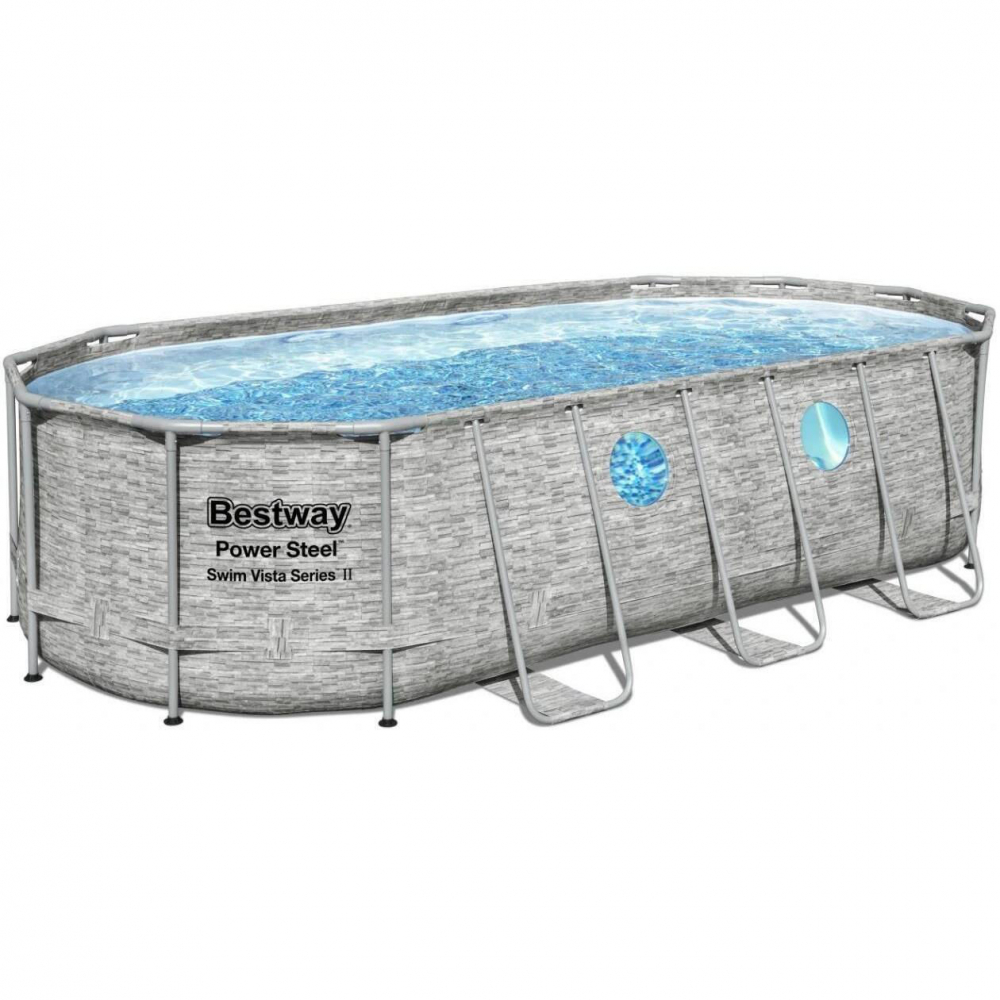 Бассейн Power Steel 549x274x122 см, 13430 л, металлический каркас [2]