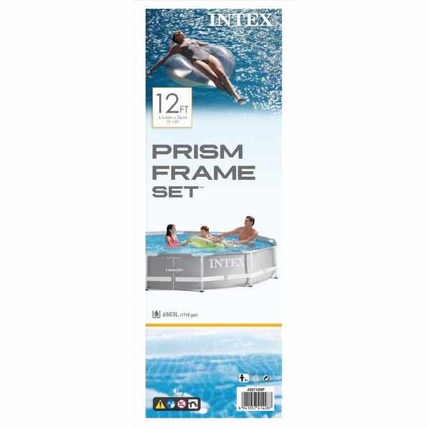 Бассейн INTEX PRISM FRAME PREMIUM 366×76 см, 6503 л, металлический каркас [4]