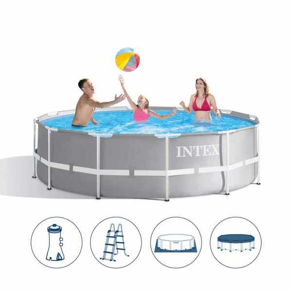 Бассейн INTEX PRISM FRAME PREMIUM 427×107 см, 12706 л, металлический каркас [3]