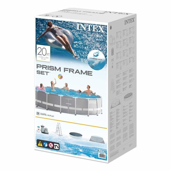 Piscină INTEX PRISM FRAME PREMIUM 610x132 cm, 32.695L, Cadru Metalic [8]