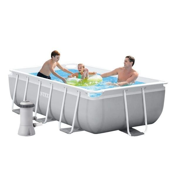 Бассейн INTEX Prism Frame Rectangular 300x175x80 см – Компактный, прочный и полностью оборудованный для летних семейных развлечений! [2]