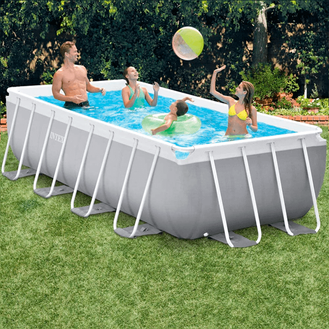 Piscină INTEX Prism Frame Rectangular 400x200x100 cm – Ediția Deluxe pentru confort, siguranță și distracție de vară! [2]