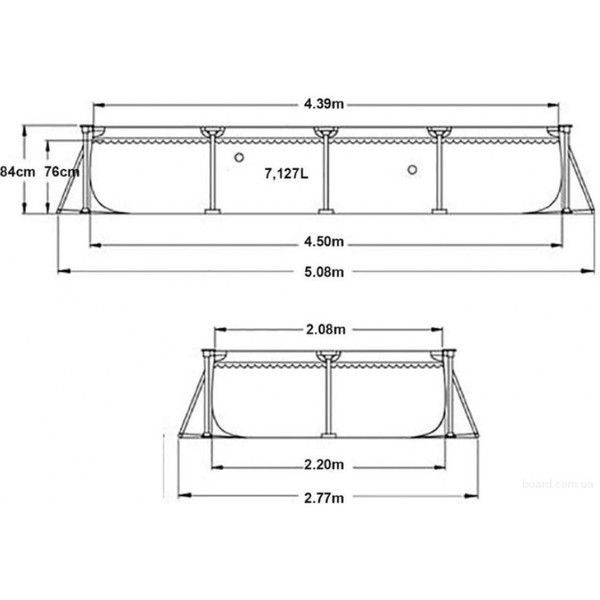 Бассейн INTEX Rectangular Frame 450x220x84 см – Большое пространство, быстрая установка, гарантированные развлечения [3]