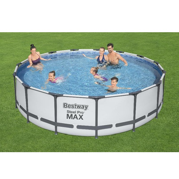 Бассейн Bestway STEEL PRO MAX 457x107 см, 14970 л, металлический каркас, с насосом, лестницей и чехлом [2]