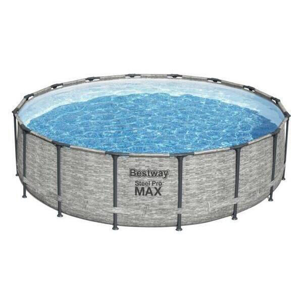 Bestway Piscină Steel Pro MAX 488x122 cm, 19480L, cadru metalic, cu pompă, scară și husă [3]