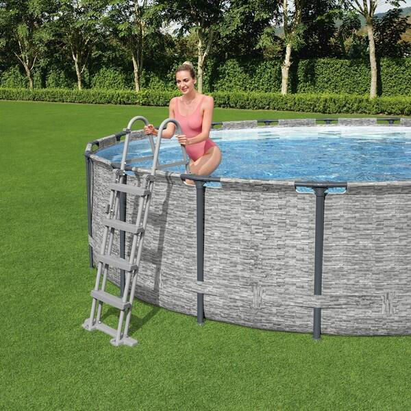 Bestway Piscină Steel Pro MAX 488x122 cm, 19480L, cadru metalic, cu pompă, scară și husă [4]
