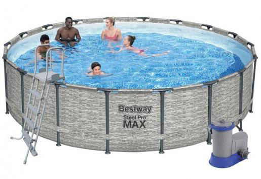 Бассейн Bestway Steel Pro MAX 549x122 см, 23062 л, металлический каркас, с насосом, лестницей и чехлом [2]