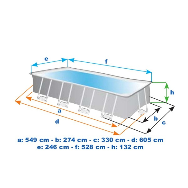 Бассейн INTEX ULTRA XTR FRAME 549x274x132 см, 17 203 л, металлический каркас [3]