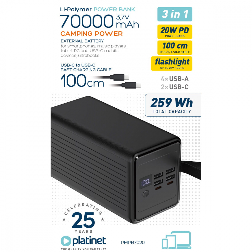 Power Bank 70000 mAh 20W PD [4]