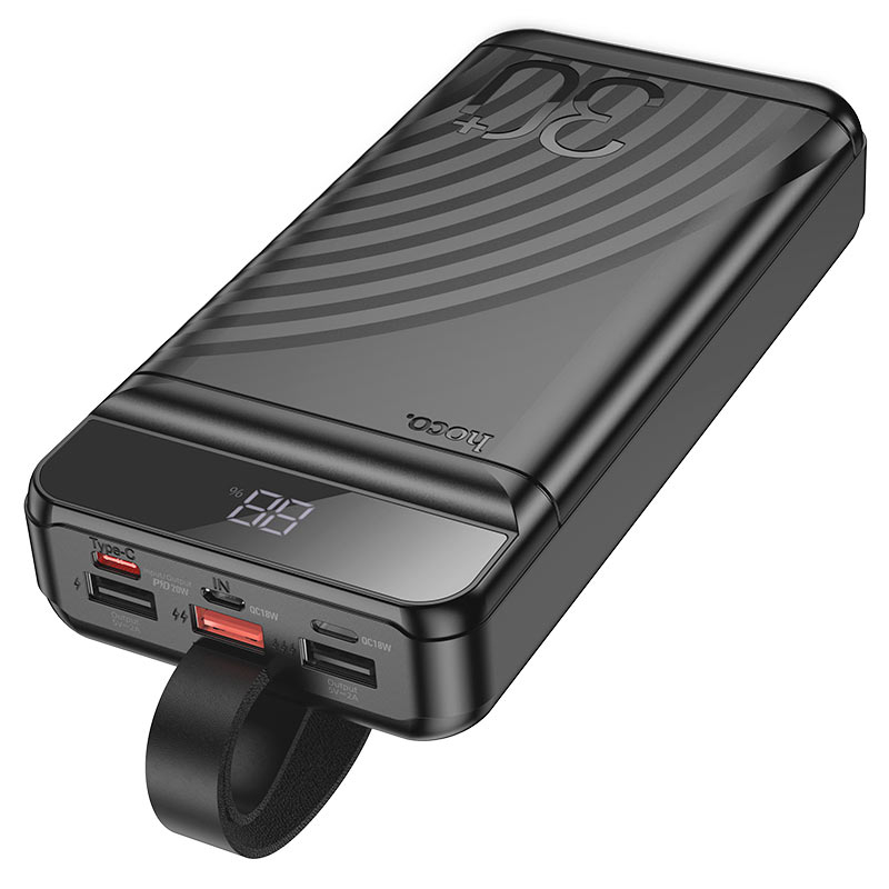 Power Bank Hoco J123B Element 22.5W+PD20W fully compatible with LCD and LED-lamp 30.000mAh Black [3]