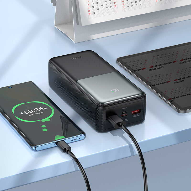 Пауэрбанк HOCO J136B Sirui 30000mAh, 22.5W + PD20W, с LED-дисплеем – мощность и надёжность всегда под рукой! [2]