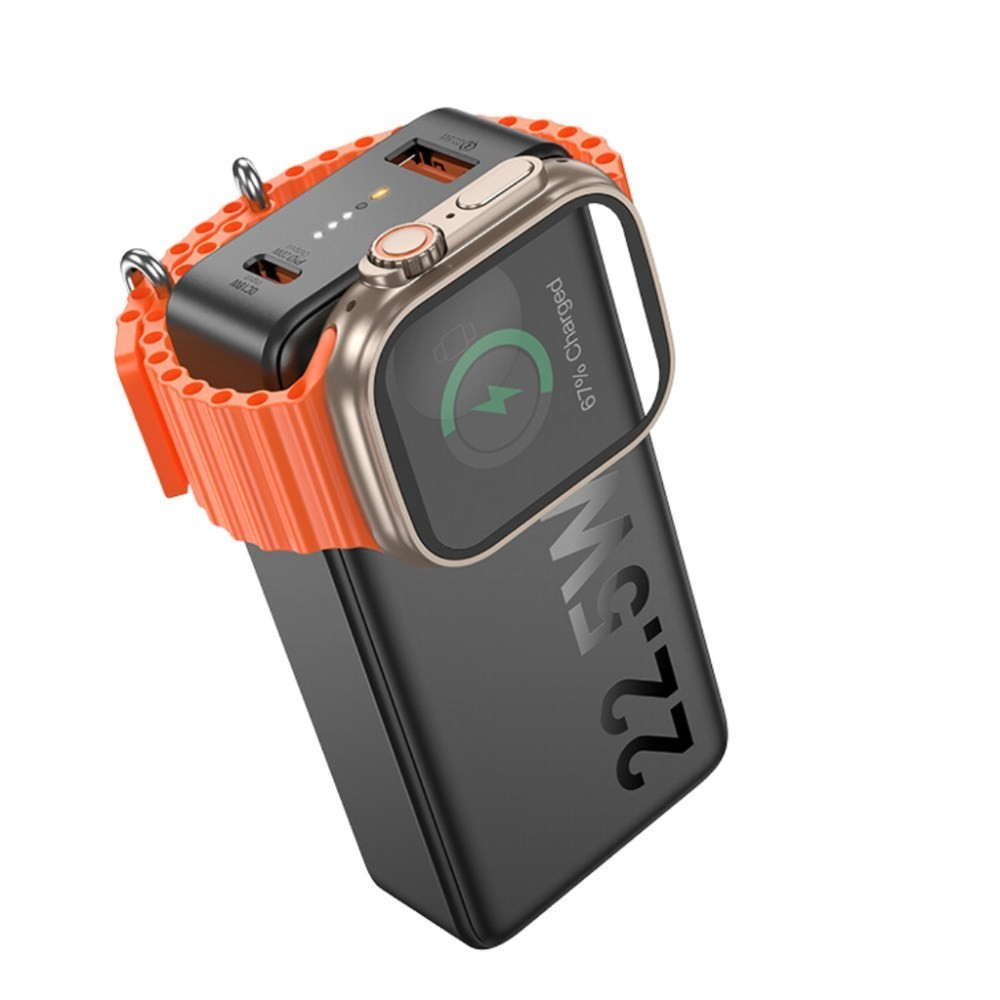 Power Bank Hoco Q27B Jewel 22.5W+PD20W fully compatible power bank with watch charger 10000mAh Black [1]