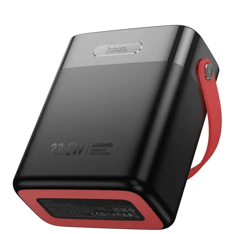 Power Bank J143 80000mAh cu încărcare rapidă 22.5W + PD 20W – Ecran LED, Negru [3]