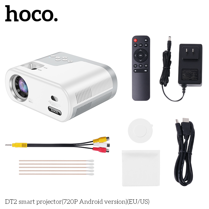 Proiector Smart DT2 (Rezoluție 720P, Versiune Android) - Proiector Portabil cu Android [2]