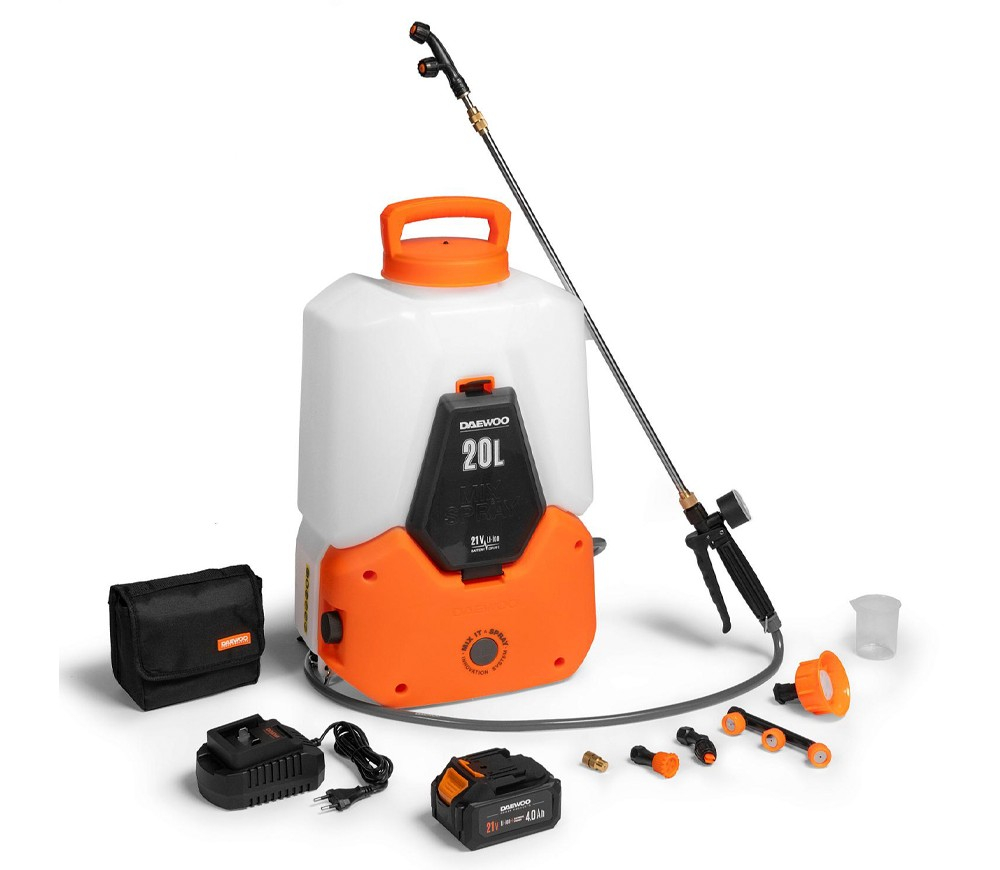 Pulverizator cu acumulator DAEWOO DSA 2021Li SET (21V, 2,5Ah, Rezervor 20L, 5 bar, Tip rucsac, 6 duze) [5]