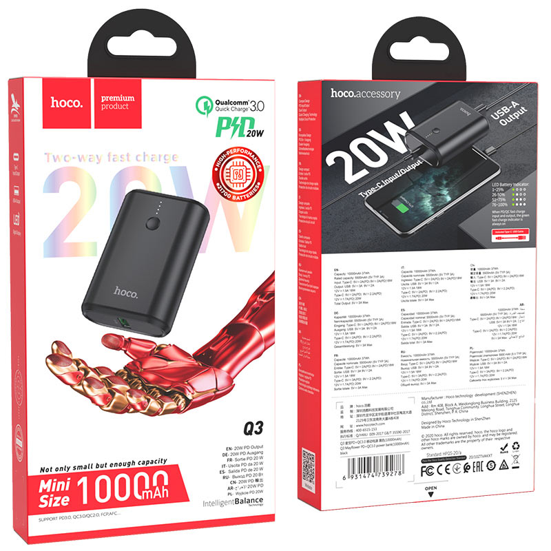Powerbank Q3 Mayflower 10000mAh PD20W + QC3.0 – Încărcare Rapidă și Fiabilă [4]