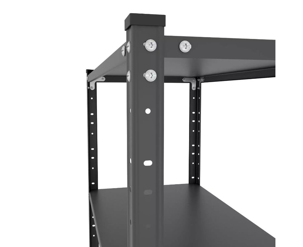 Металлический стеллаж на болтах Euro Raft Elegant 1840x950x440 мм, 5 металлических полок, антрацит [3]