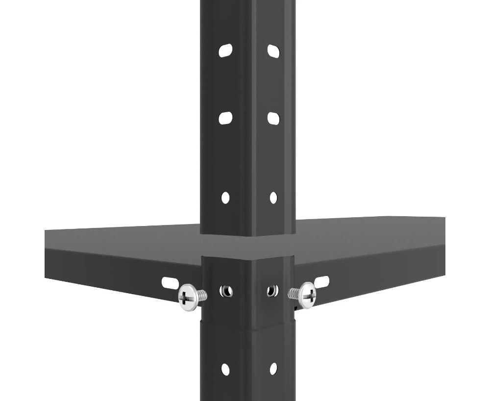 Металлический стеллаж на болтах Euro Raft Elegant 1840x950x440 мм, 5 металлических полок, антрацит [4]