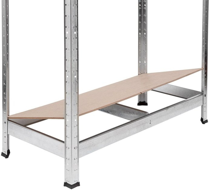 Raft metalic de depozitare Euro Raft Budget 2000x1000x450 mm, 5 rafturi MDF, galvanizat [2]