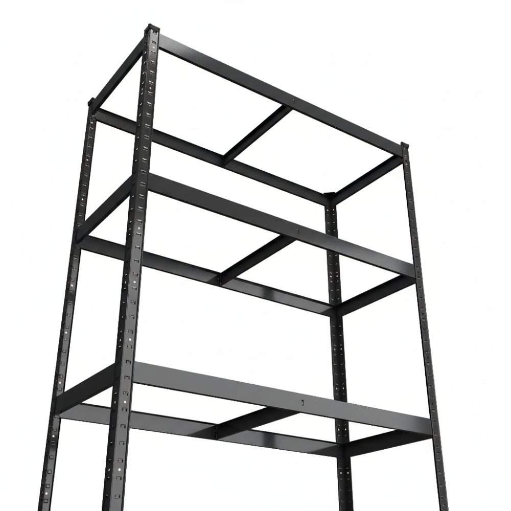 Raft metalic de depozitare Euro Raft Standard 1800x900x400 mm, 5 rafturi MDF, antracit [3]