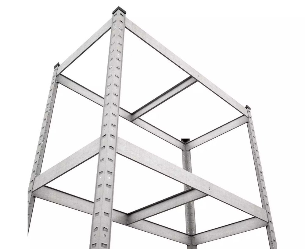 Raft metalic de depozitare Euro Raft Standard 1800x900x400 mm, 5 rafturi metal, galvanizat [8]