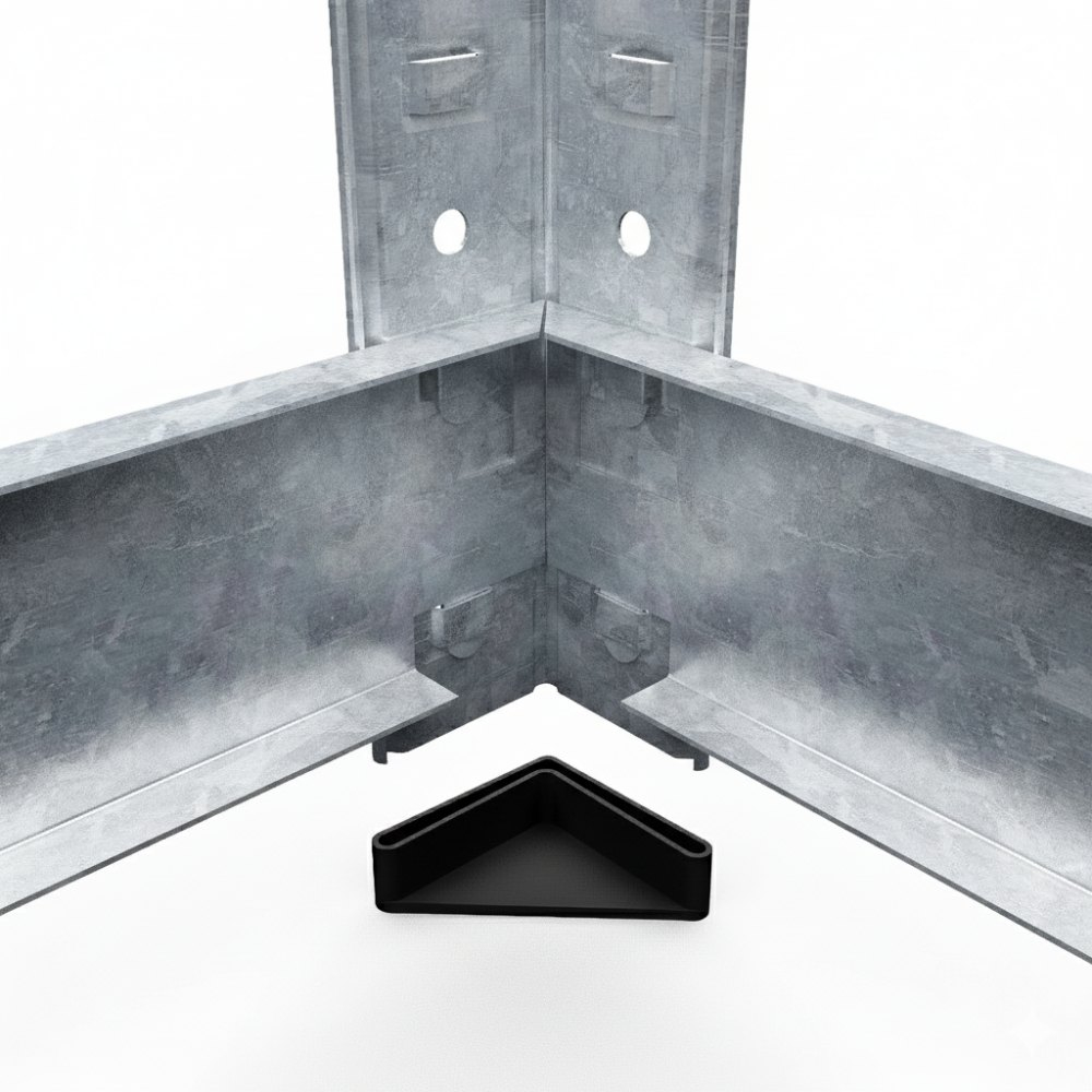 Raft metalic de depozitare Euro Raft Standard 2200x1100x450 mm, 5 rafturi MDF, galvanizat [2]