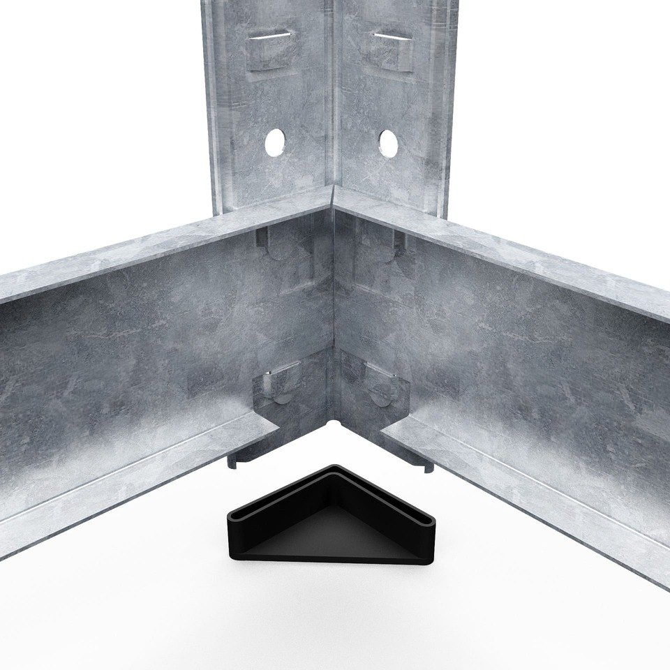 Raft metalic de depozitare Euro Raft Standard 2400x1200x500 mm, 5 rafturi MDF, galvanizat [2]