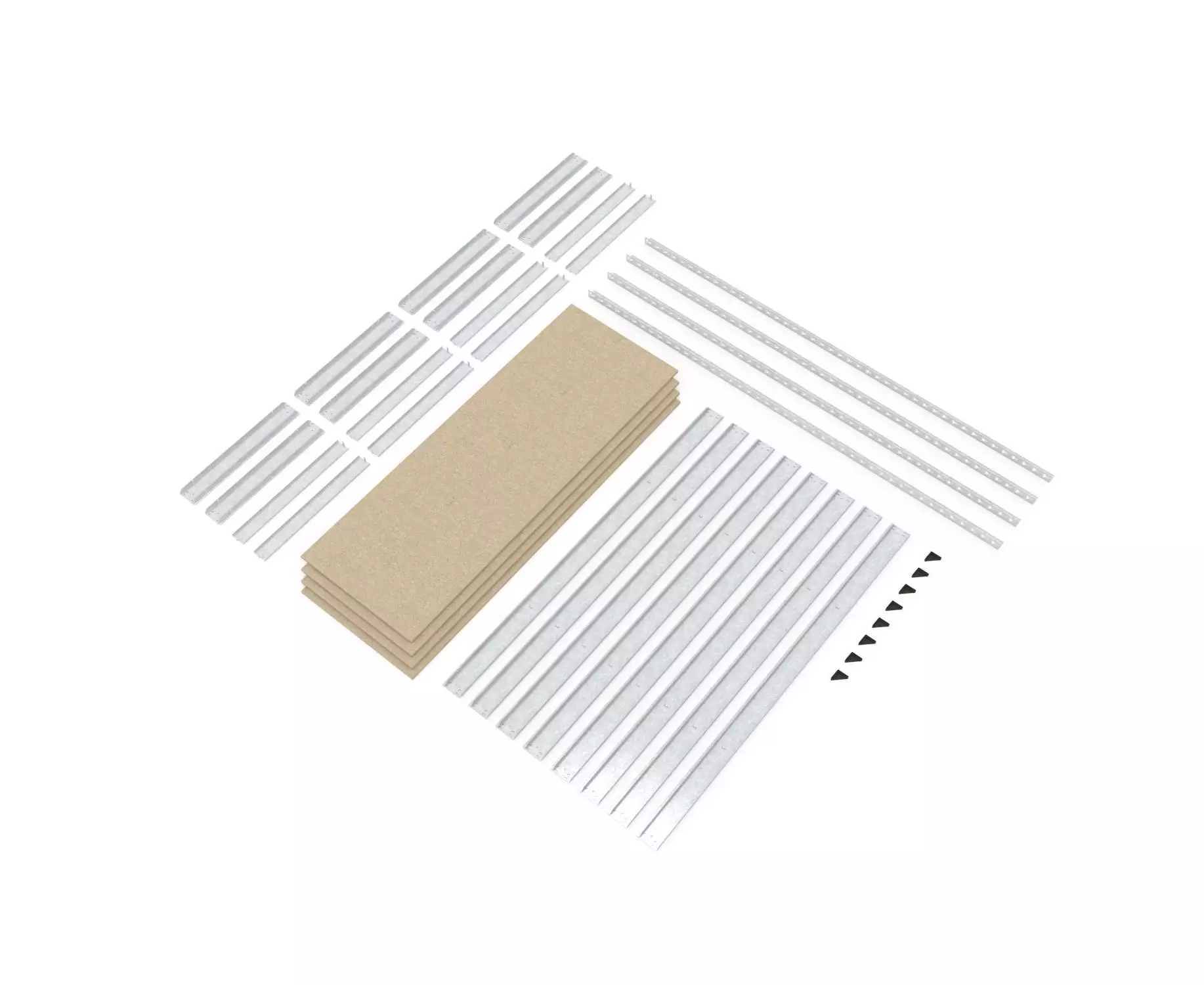 Raft metalic de depozitare Euro Raft Titan (1800x1200x600 mm, 4 rafturi PAL, Galvanizat) [5]