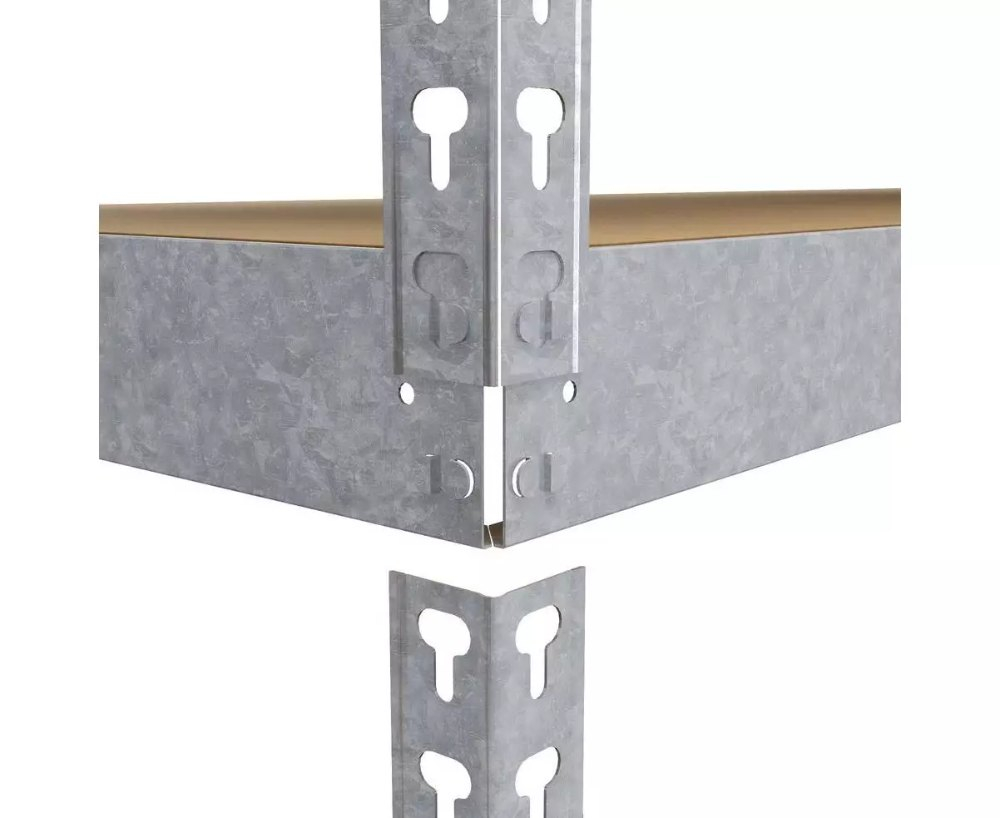Raft metalic de depozitare Euro Raft Titan 2160x1200x800 mm, 5 rafturi MDF, galvanizat [7]