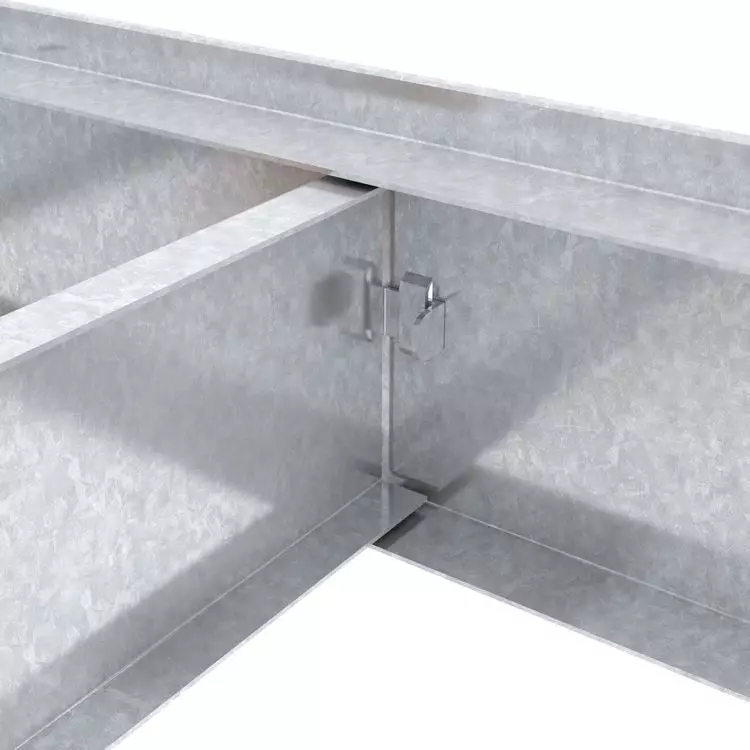 Raft metalic de depozitare EURO RAFT Titan, industrial, 1800x1200x400 mm, 4 rafturi MDF, galvanizat [8]