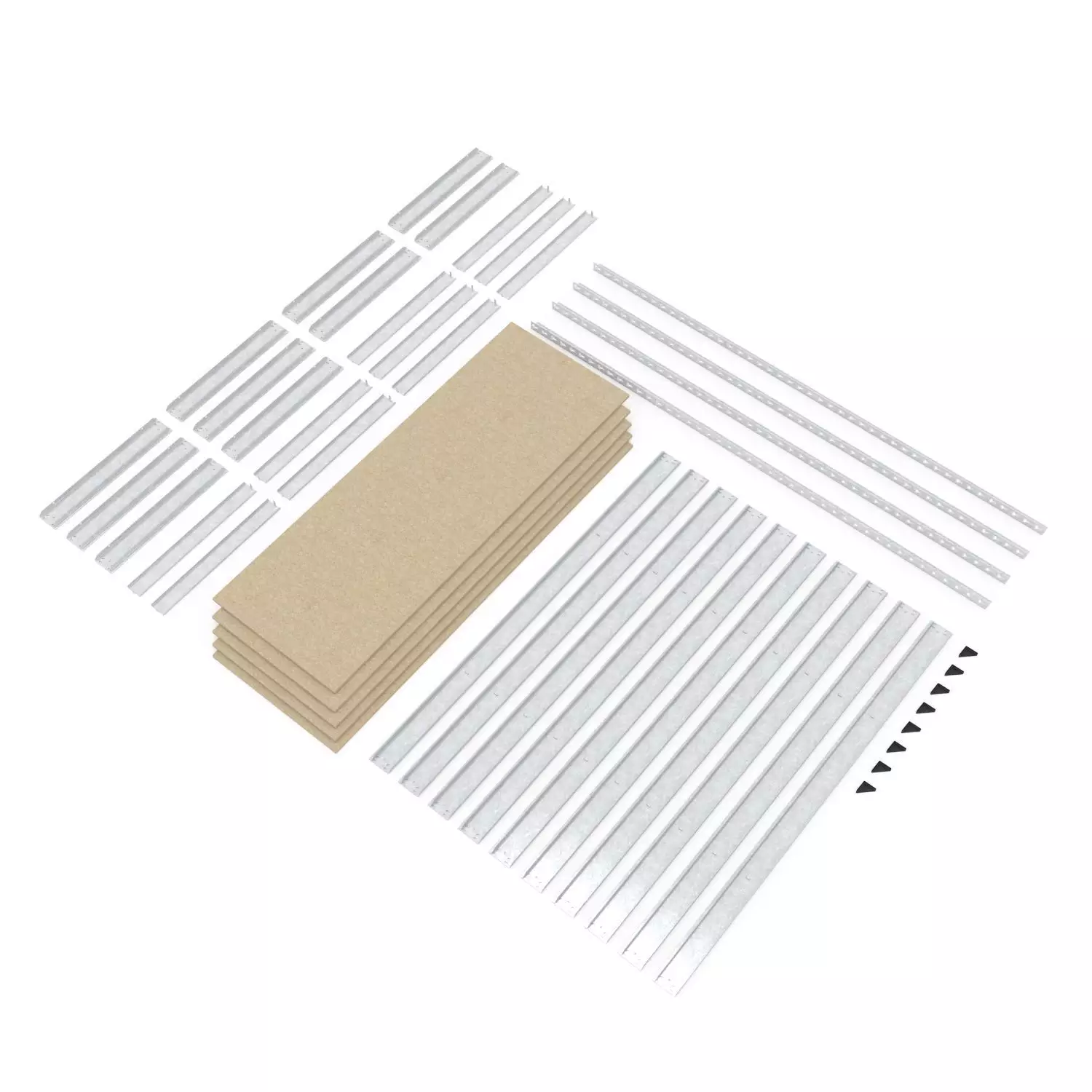 Raft metalic de depozitare EURO RAFT Titan, industrial, 2160x1200x600 mm, 5 rafturi MDF, galvanizat [4]