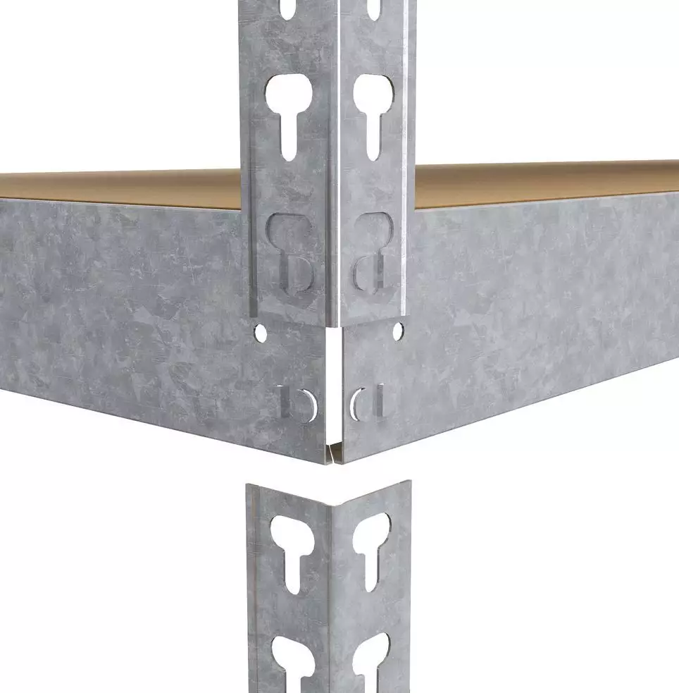 Raft metalic de depozitare EURO RAFT Titan, industrial, 2160x1200x800 mm, 5 rafturi MDF, galvanizat [7]